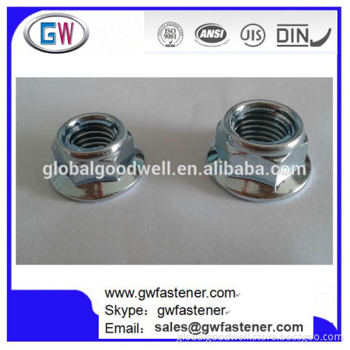 Stainless steel hex flange locking nuts